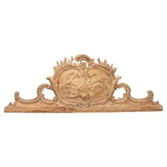 Porte en rocaille du 18e siècle, très sculptée, provenant de France
