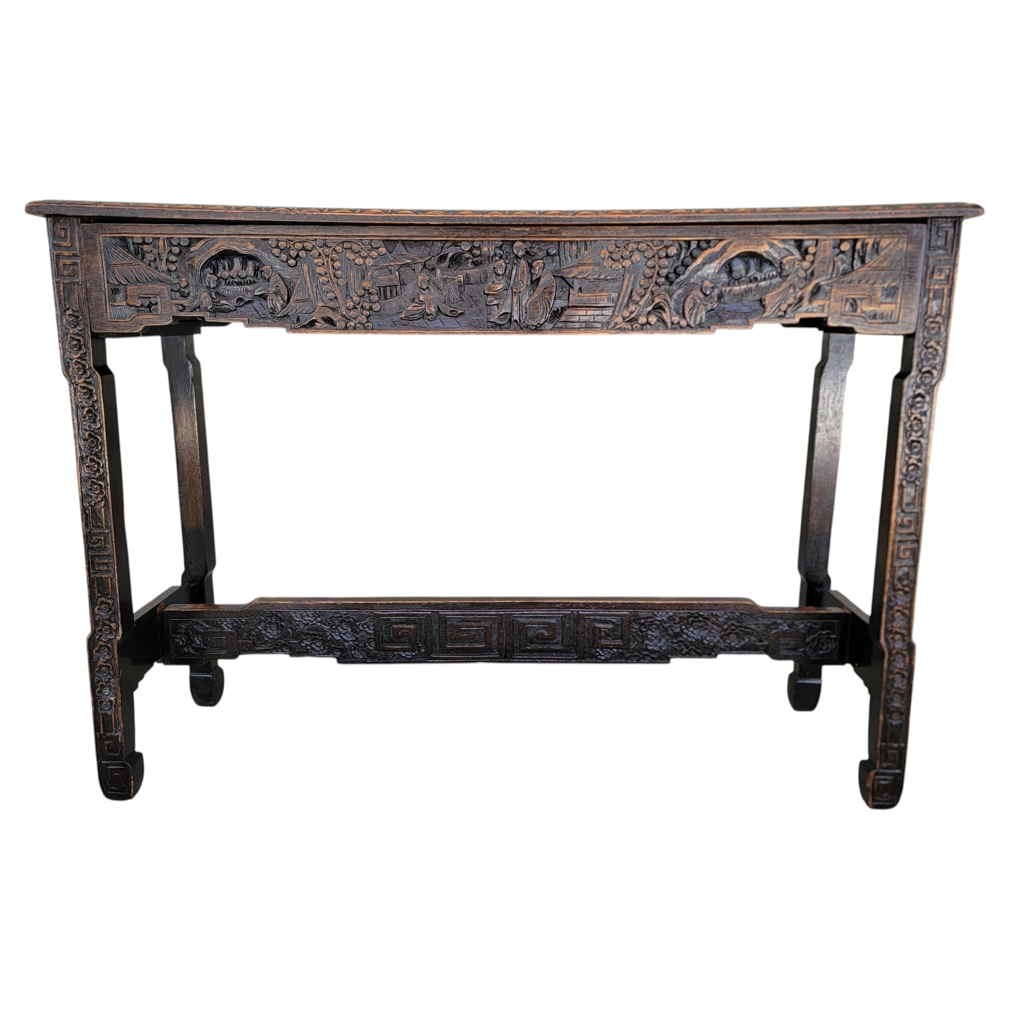 Highly Carved Alter / Console Table from Shanghai