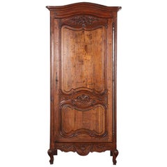 Antique Highly Carved French Oak Bonnetiere