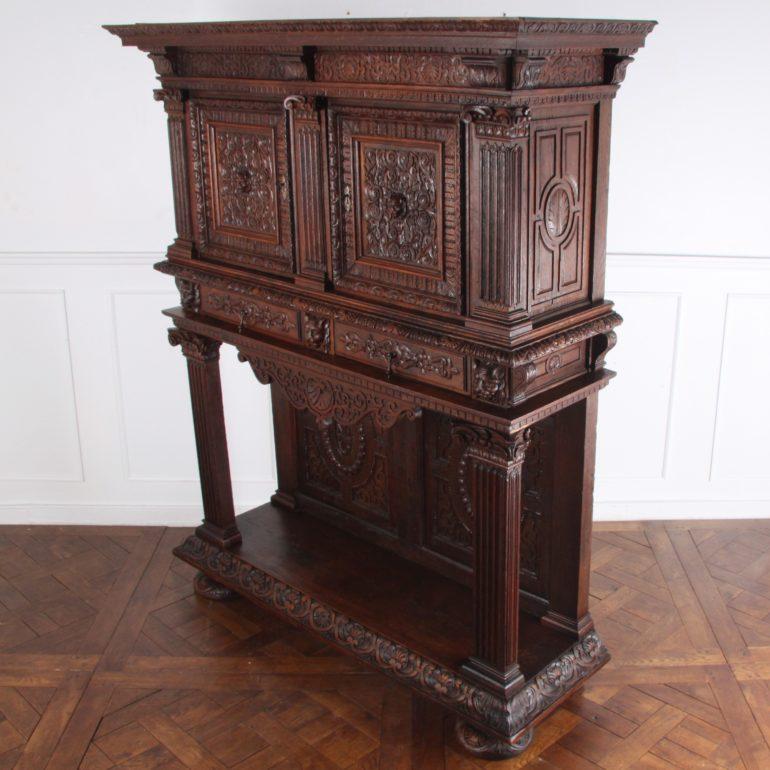 Highly-Carved Renaissance Revival Cabinet For Sale 3