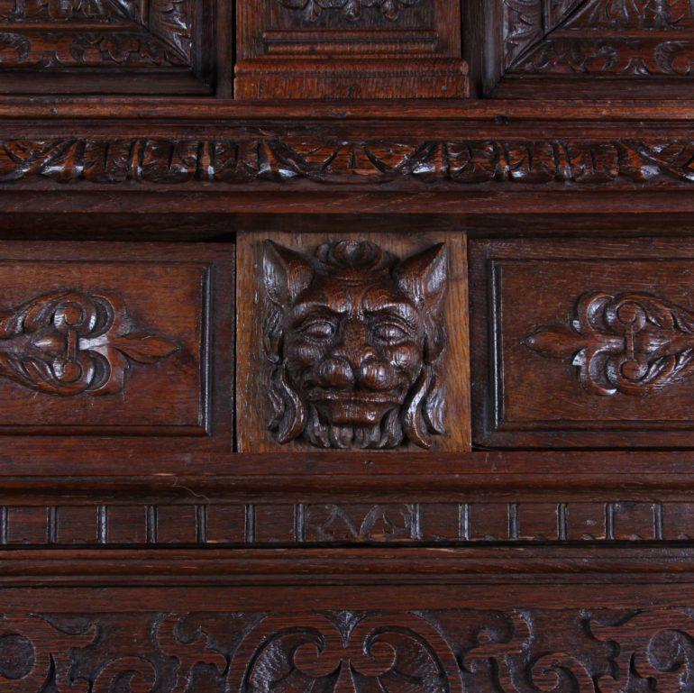 French Highly-Carved Renaissance Revival Cabinet For Sale