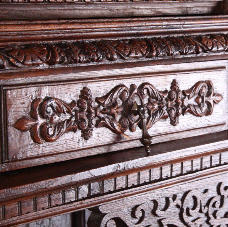 Highly-Carved Renaissance Revival Cabinet For Sale 2