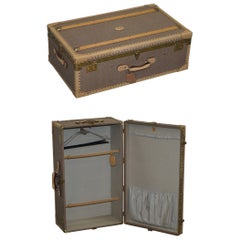 Used Highly Collectable Gucci Gg Supreme Monogram Steamer Trunk Wardrobe Suitcase