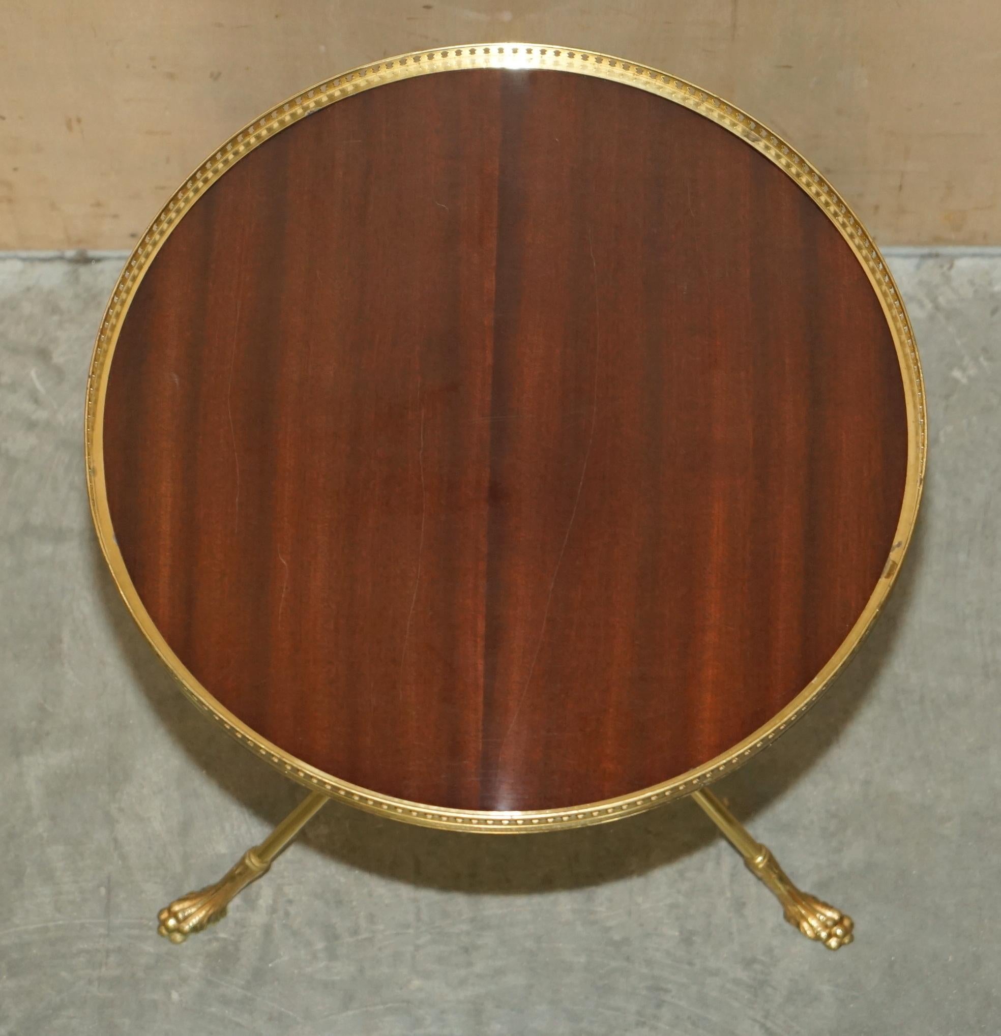 HIGHLY COLLECTABLE MiD CENTURY MODERN MAISON BAGUES GUERIDON OCCASIONAL TABLE For Sale 3