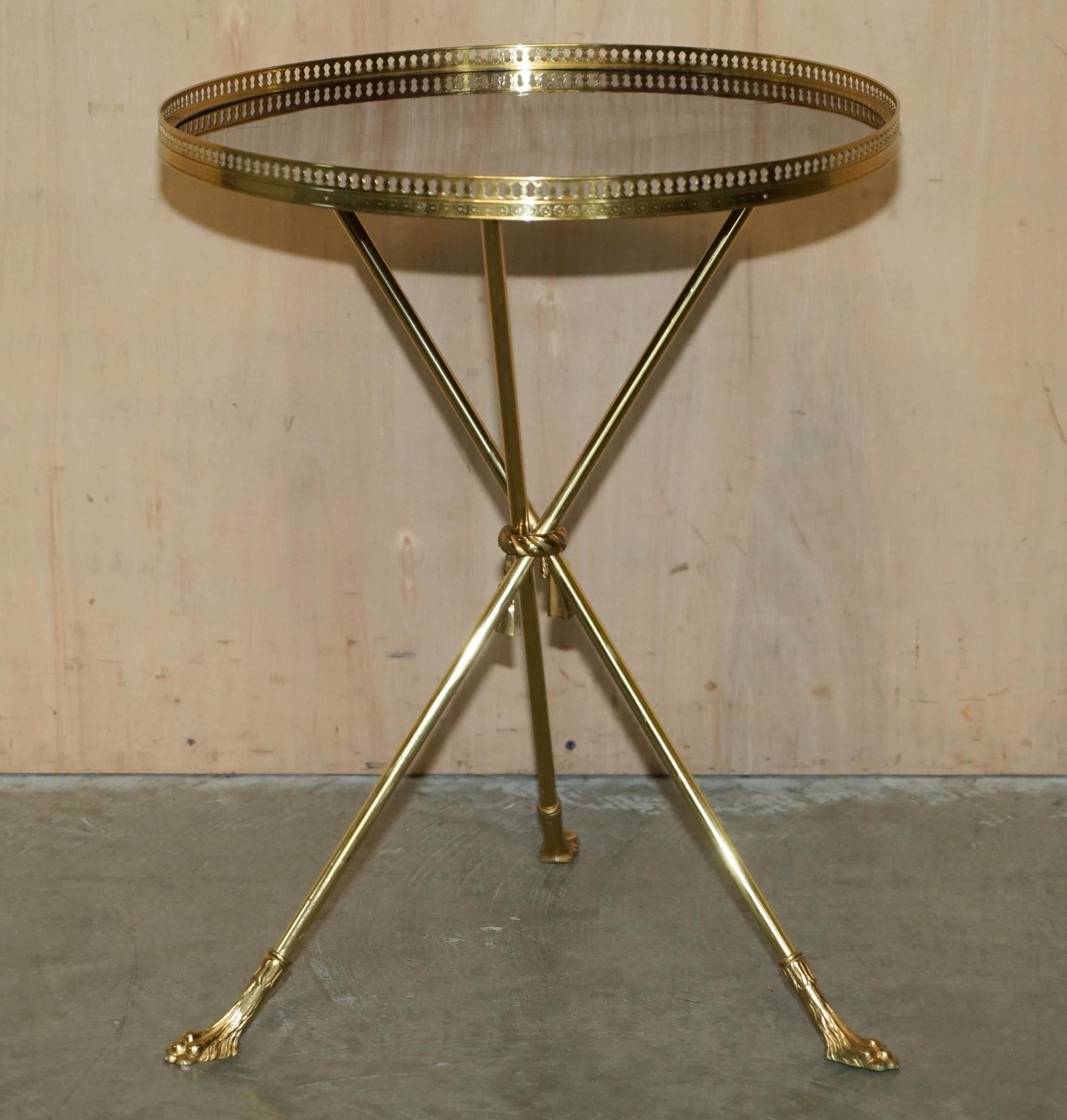 HIGHLY COLLECTABLE MiD CENTURY MODERN MAISON BAGUES GUERIDON OCCASIONAL TABLE For Sale 11