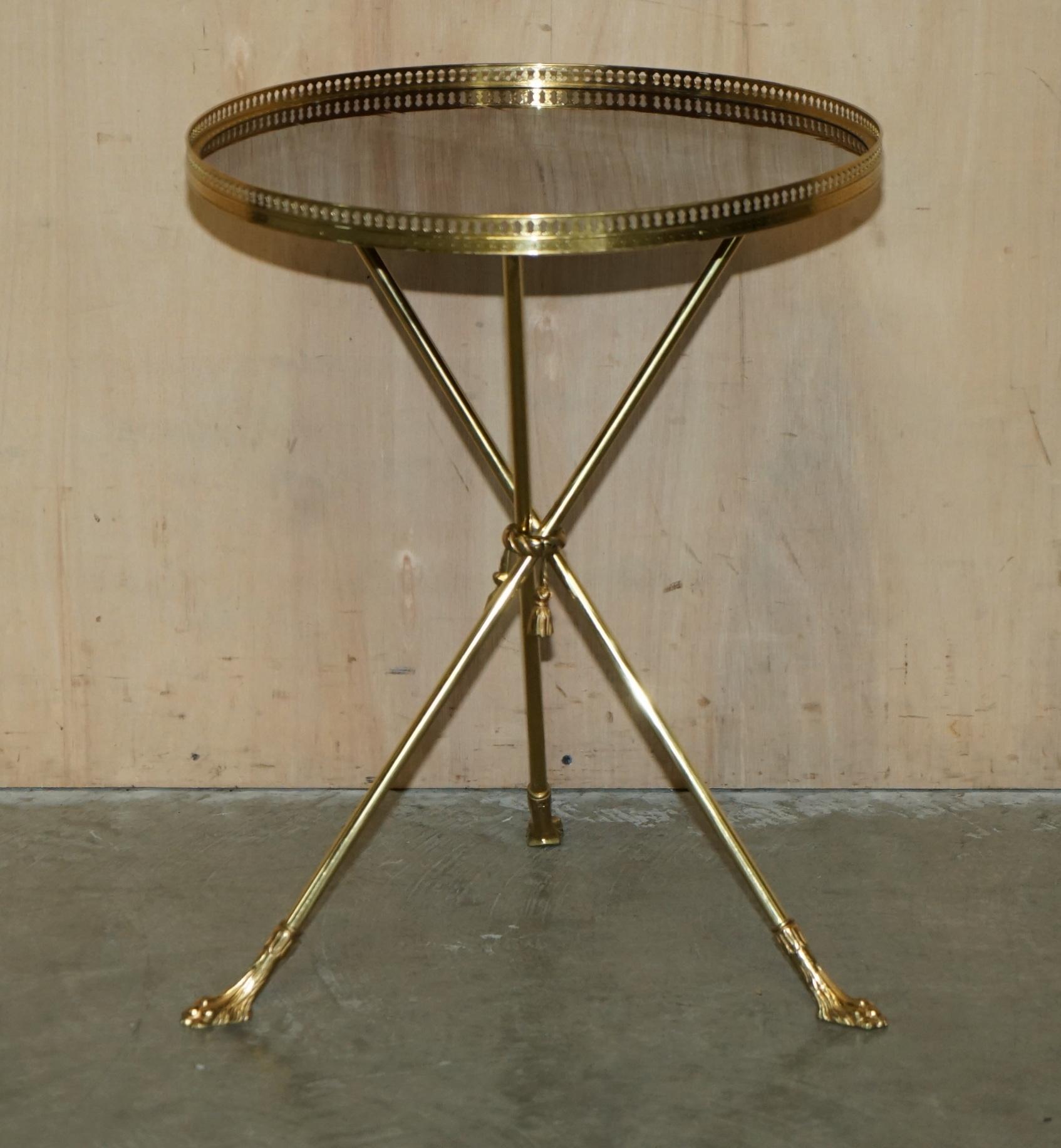 HIGHLY COLLECTABLE MiD CENTURY MODERN MAISON BAGUES GUERIDON OCCASIONAL TABLE For Sale 12