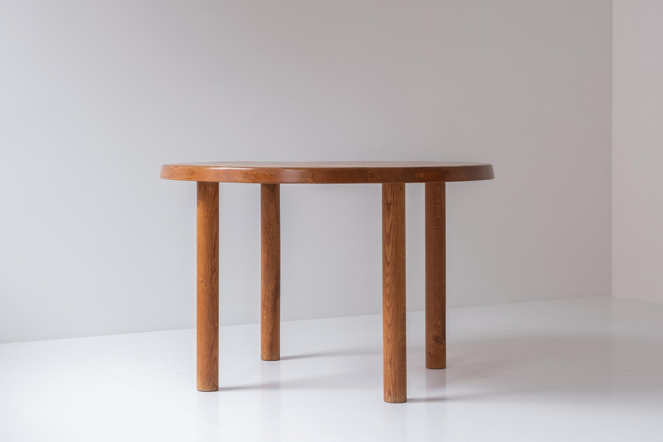 Highly Collectible Early ‘T02’ Dining Table by Pierre Chapo, France 1965 For Sale 10