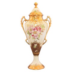Highly Decorated Derby Style Vase by Royal Crown