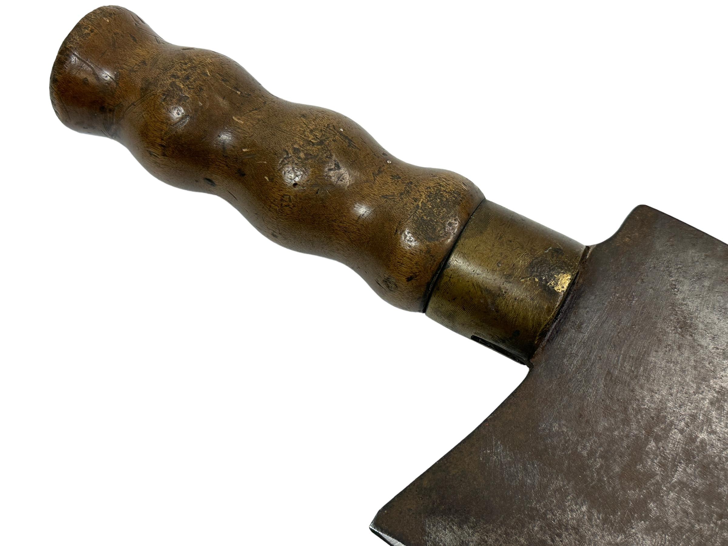 Highly Decorative 19th Century European German Cleaver, Kitchen Butcher Utensil In Good Condition For Sale In Nuernberg, DE