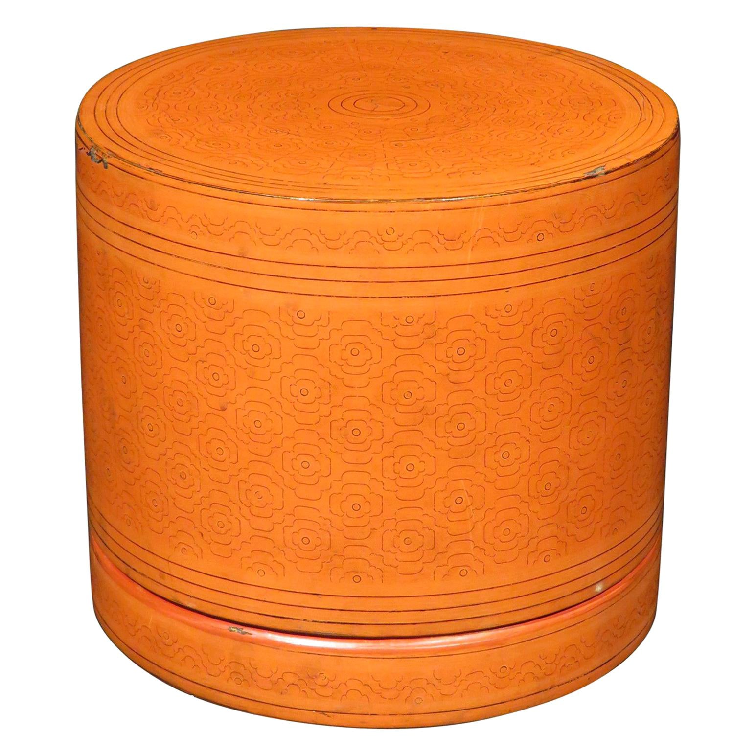 Scatola di Betel laccata birmana antica altamente decorativa / Kun-It, circa 1900