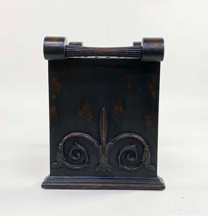 Bois Banc très décoratif en bois peint en noir #1 -- Folke Bensow Design en vente