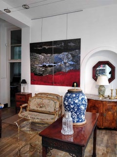 Highly Decorative Blue and White Chinese Vase Mounted as a Table Lamp