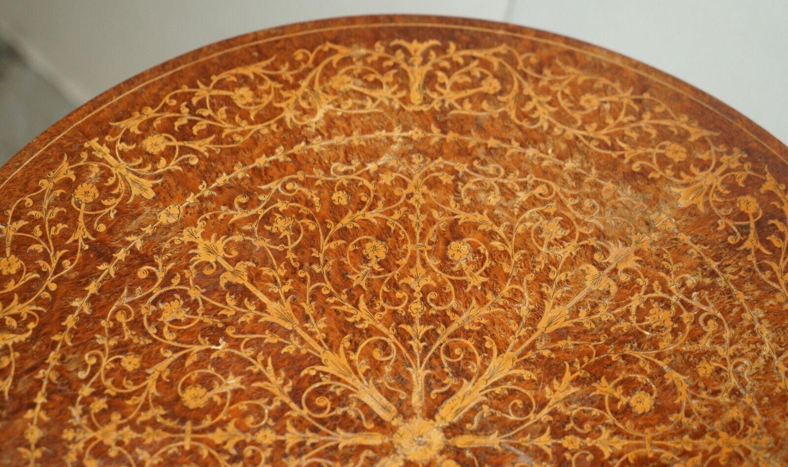 Highly Decorative Filigree Design Anglo Indian Hardwood Side End Table 2