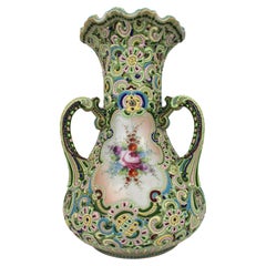 Vase émaillé français très décoratif, attribué à Samson de Paris, c.1880