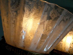 Highly Decorative Victorian Five Font Oil lamp