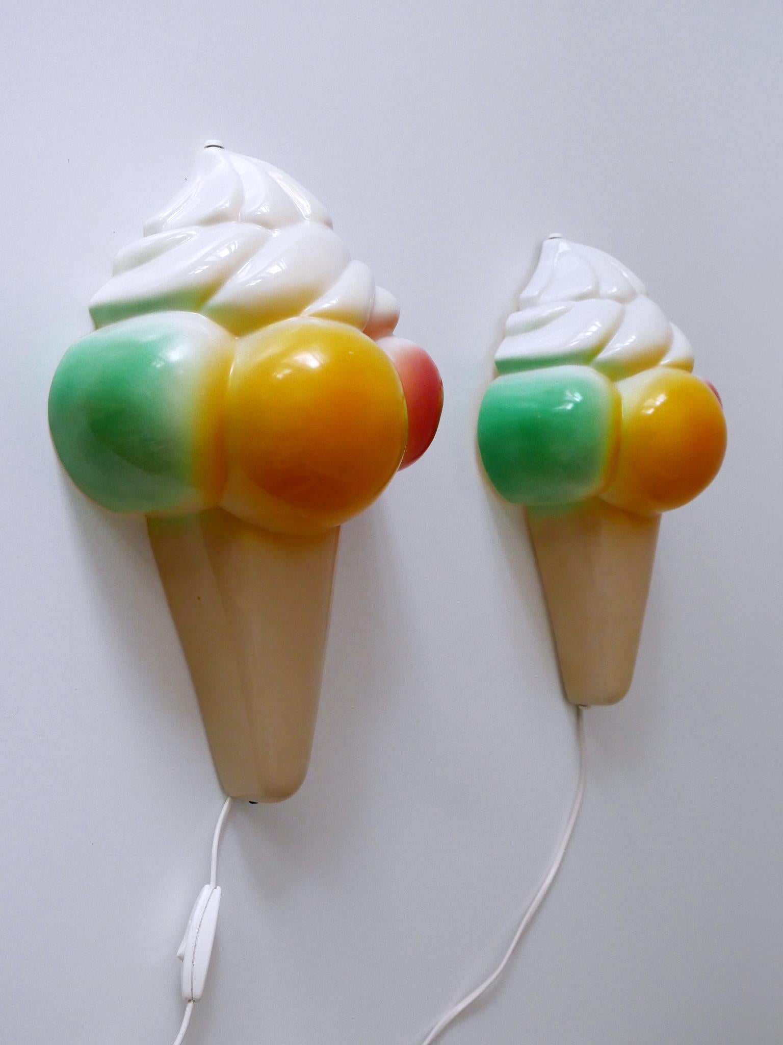 Applique a cono per gelato d'epoca, altamente decorative, Germania anni 80 in vendita 4