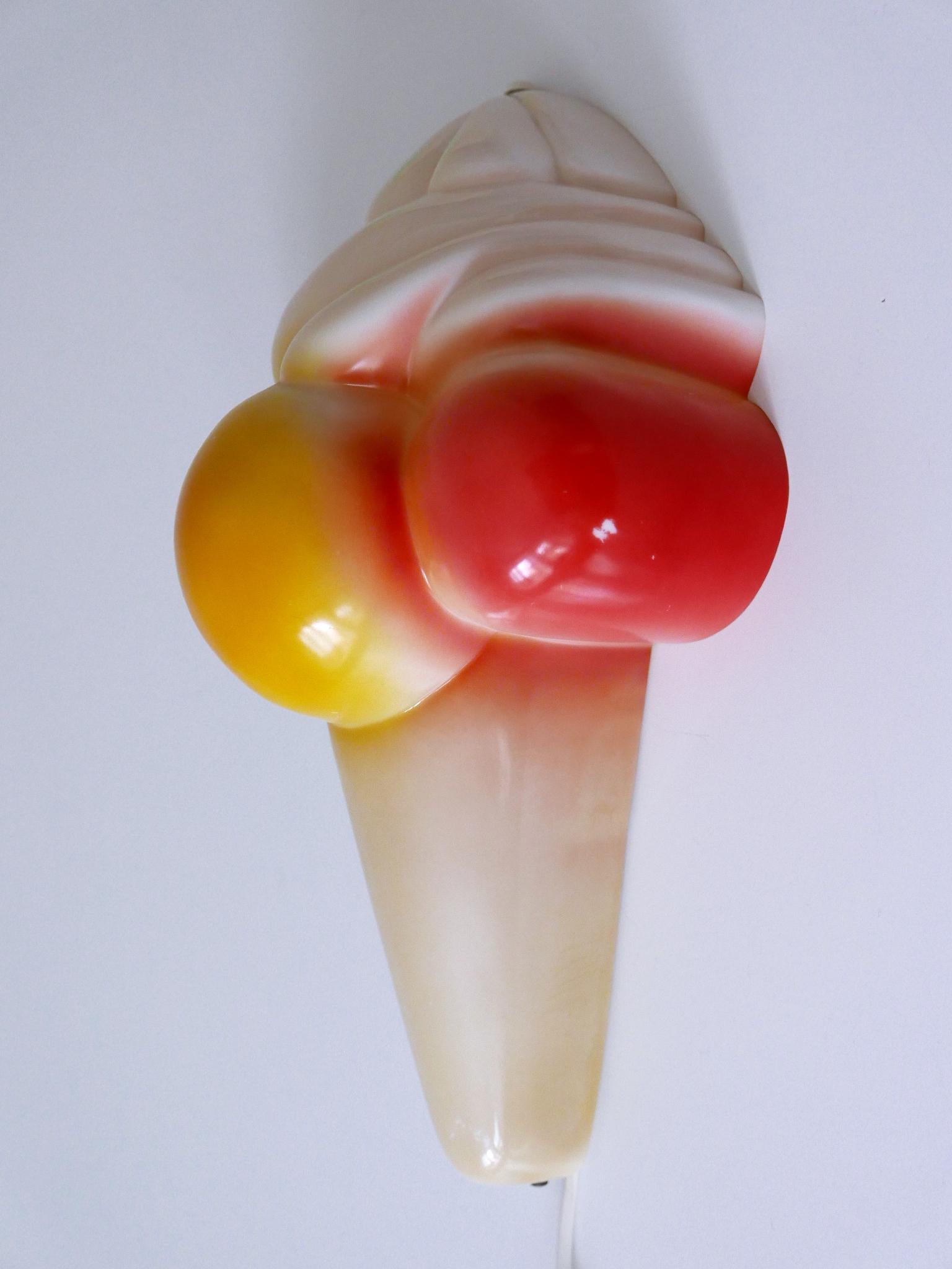 Applique a cono per gelato d'epoca, altamente decorative, Germania anni 80 in vendita 12