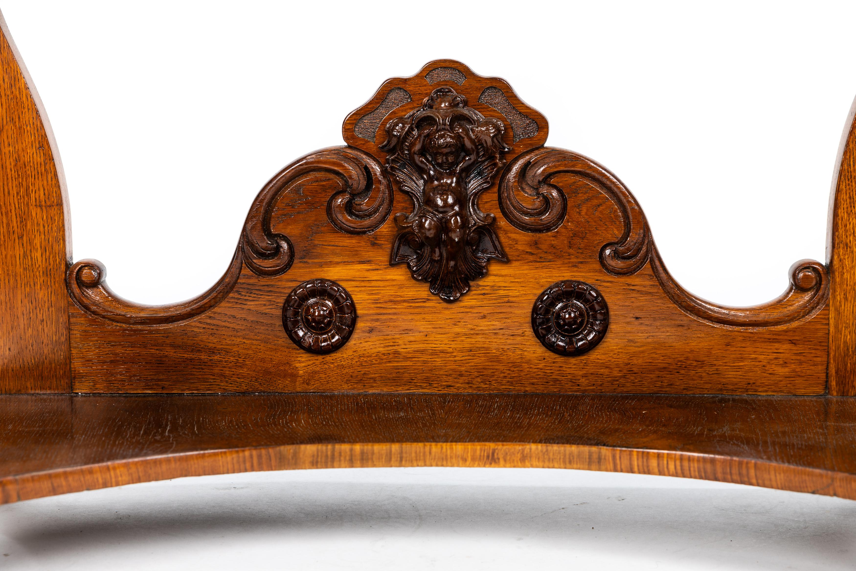 Fin du XIXe siècle Console murale hautement décorative, Louis Philippe, Victorienne, marbre, France, années 1870 en vente