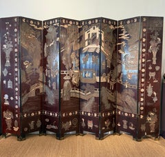 Highly decorative Chinese Coromandel Screen