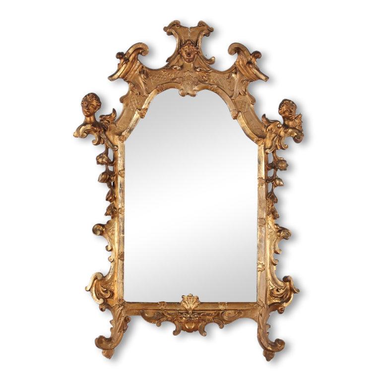 Highly detailed 19th Century carved-and-gilt mirror.



  