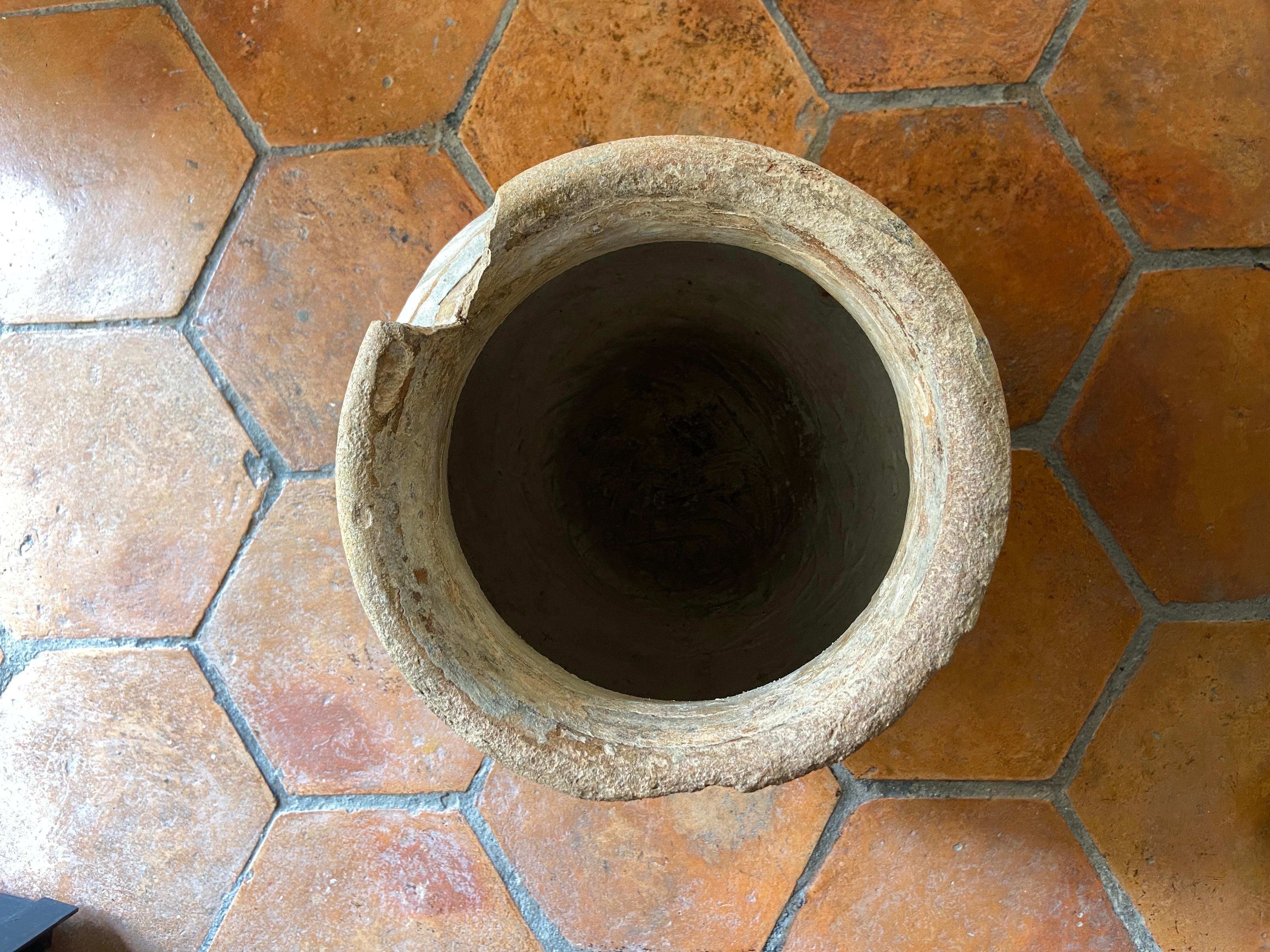 Highly Distressed Water Jar From Central Yucatan, Circa Early 20th Century 3