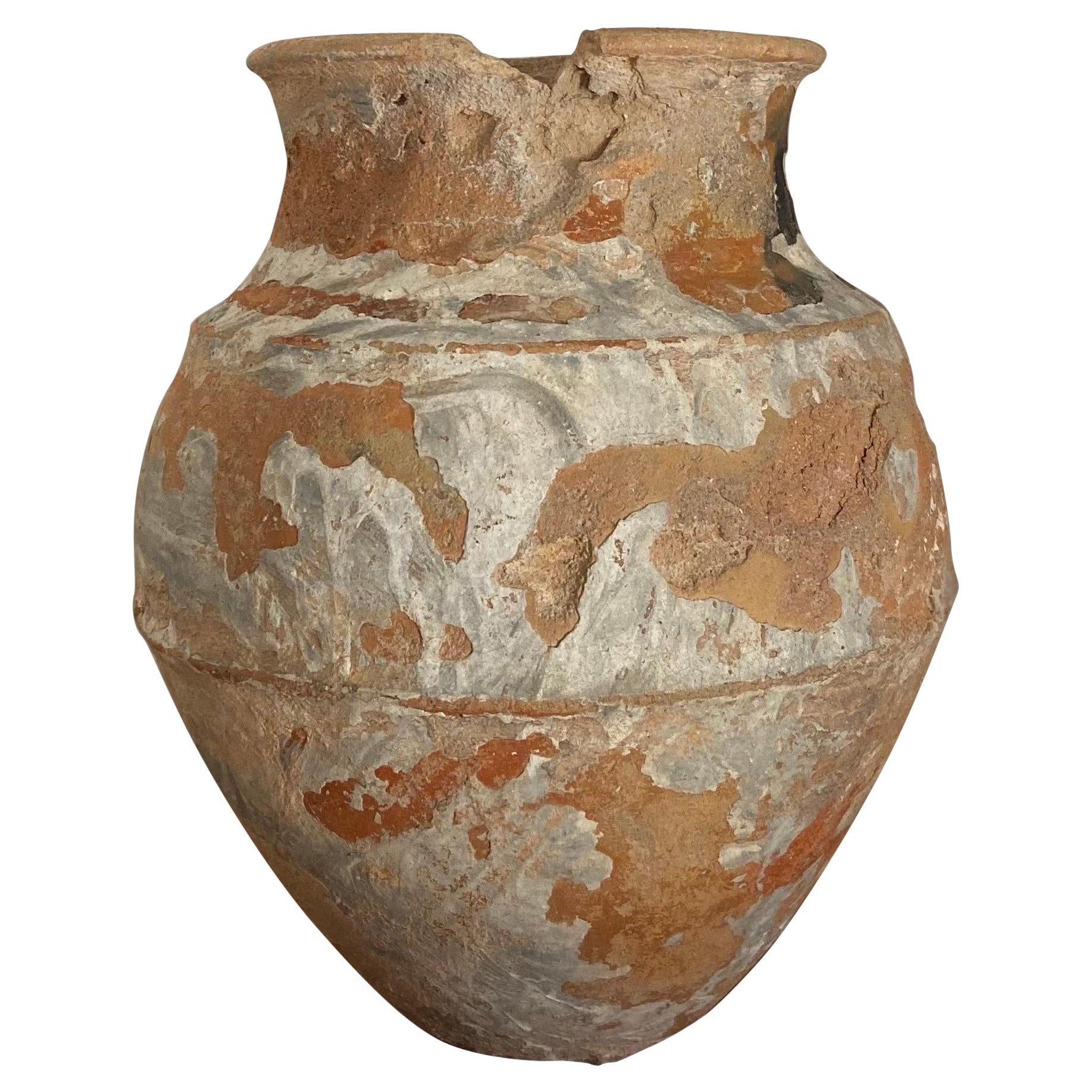 Highly Distressed Water Jar From Central Yucatan, Circa Early 20th Century