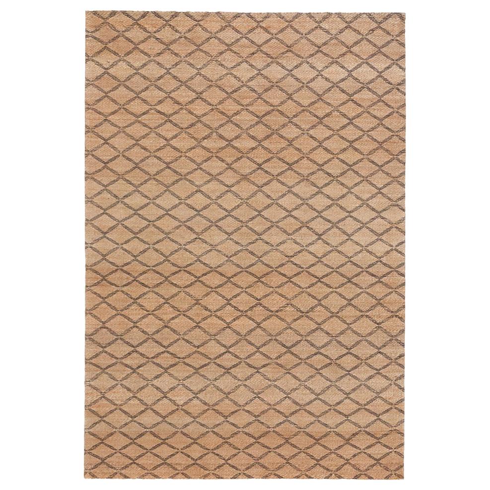 Highly Durable Customizable Ricochet Weave Rug in Black Extra Large