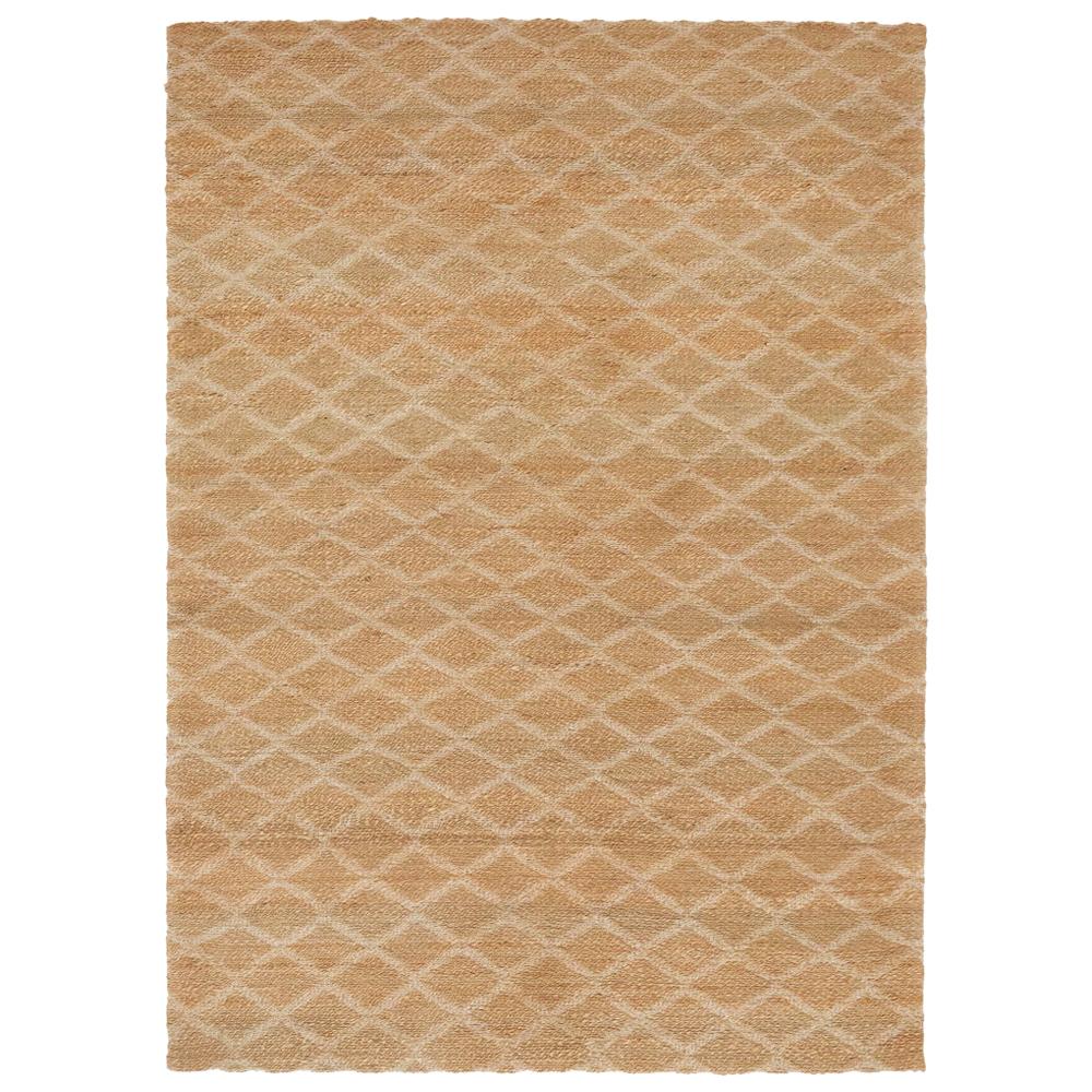 Highly Durable Customizable Ricochet Weave Rug in White X-Large