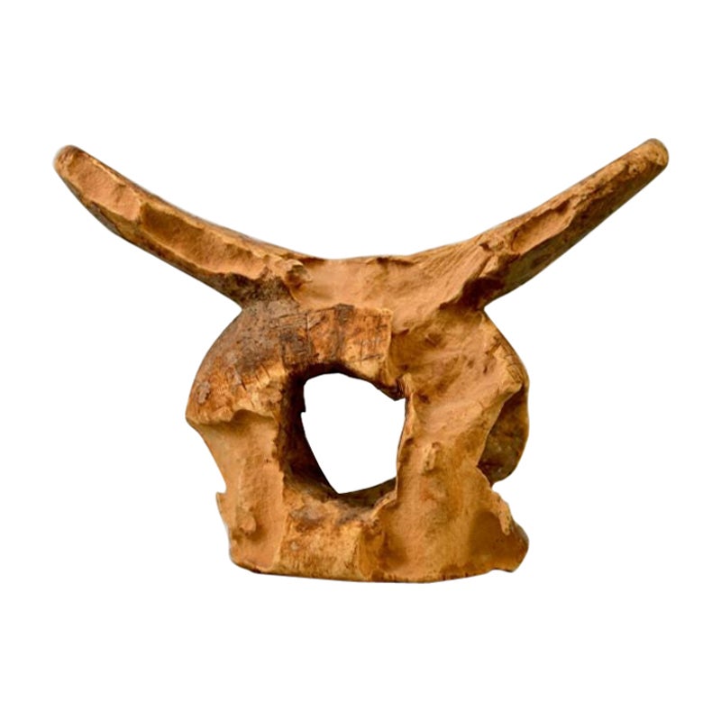 Highly Eroded Dogon/Tellem Headrest in Wood For Sale