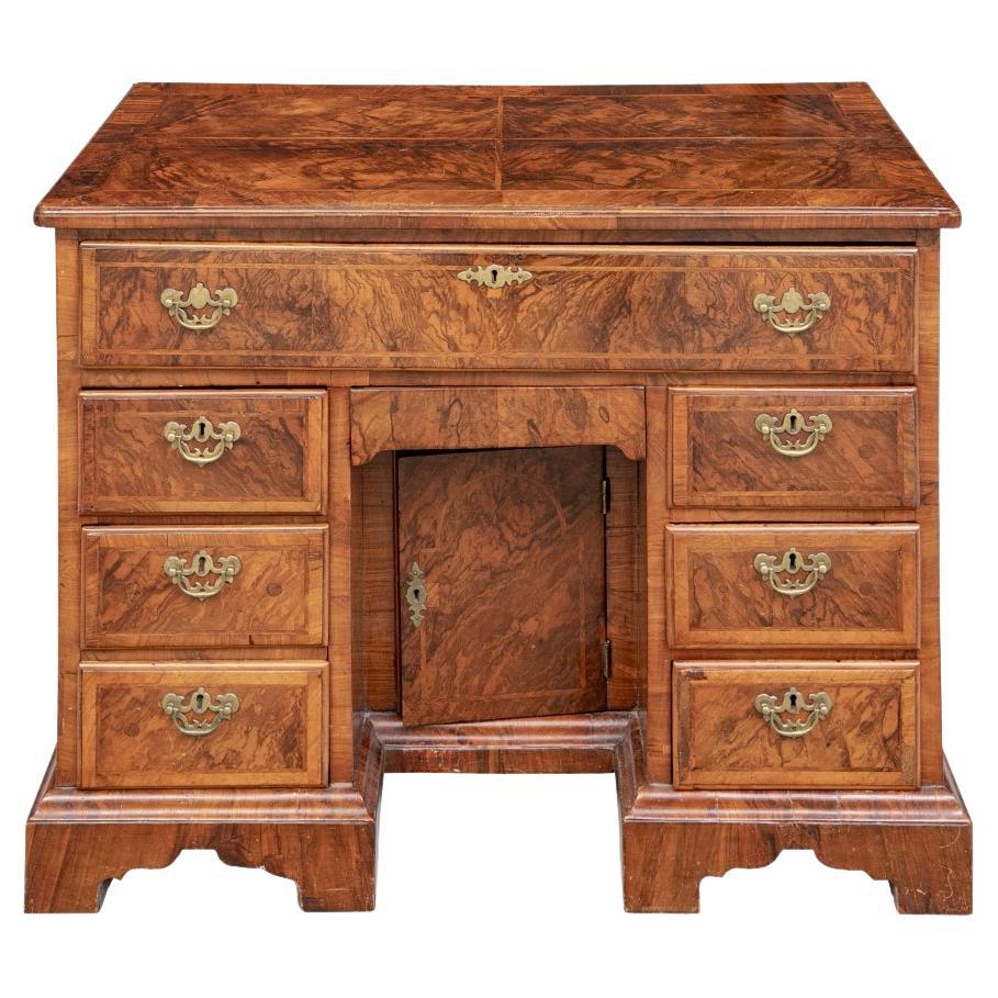 Highly Figured Antique Knee Hole Desk