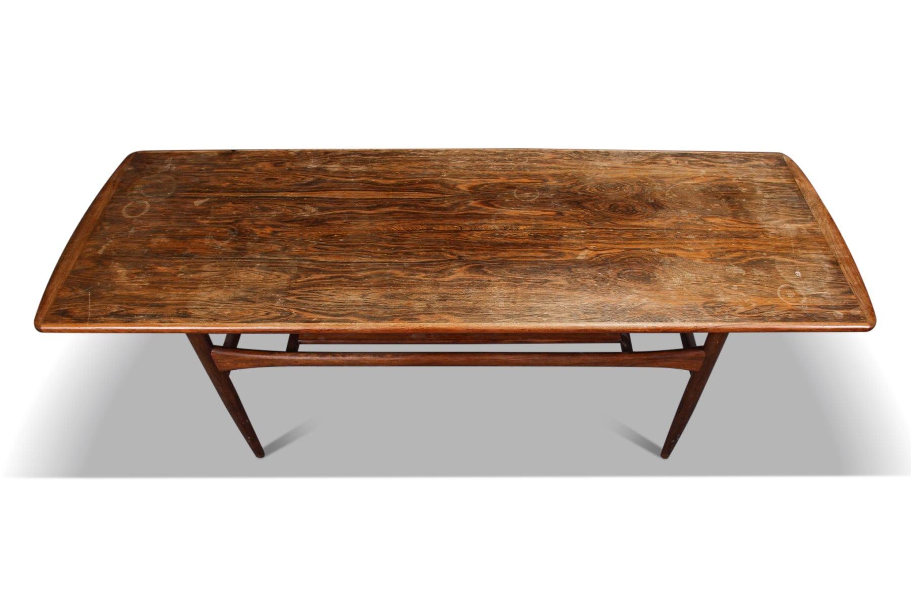 Table basse brésilienne en bois de rose très figurée par Robert Christiansen Bon état - En vente à Berkeley, CA