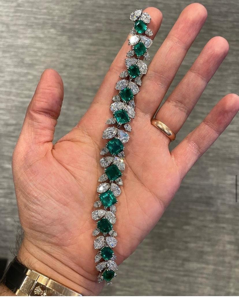 harry winston emerald bracelet