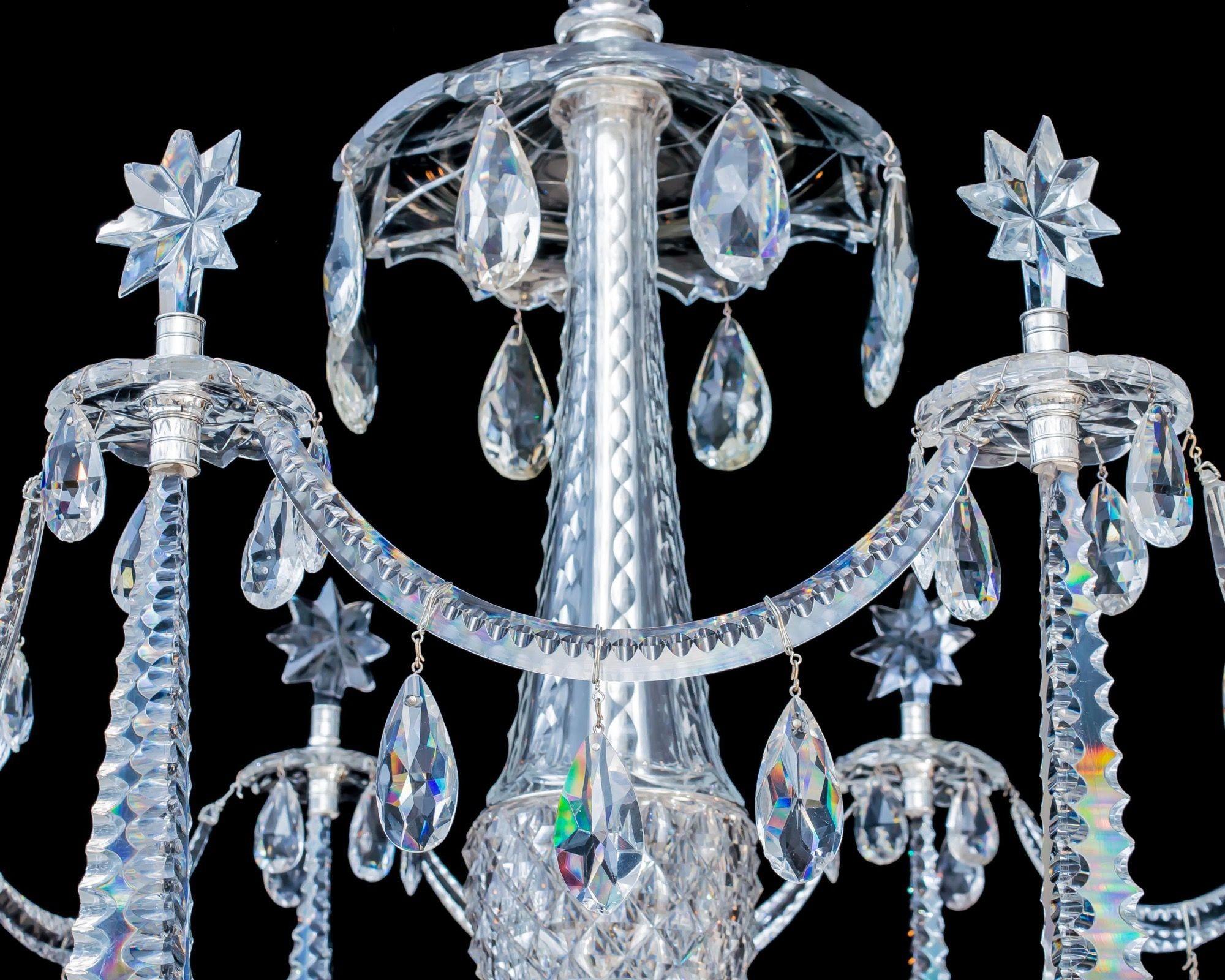 Highly Important George III Period Chandelier by Christopher Haedy For Sale 6