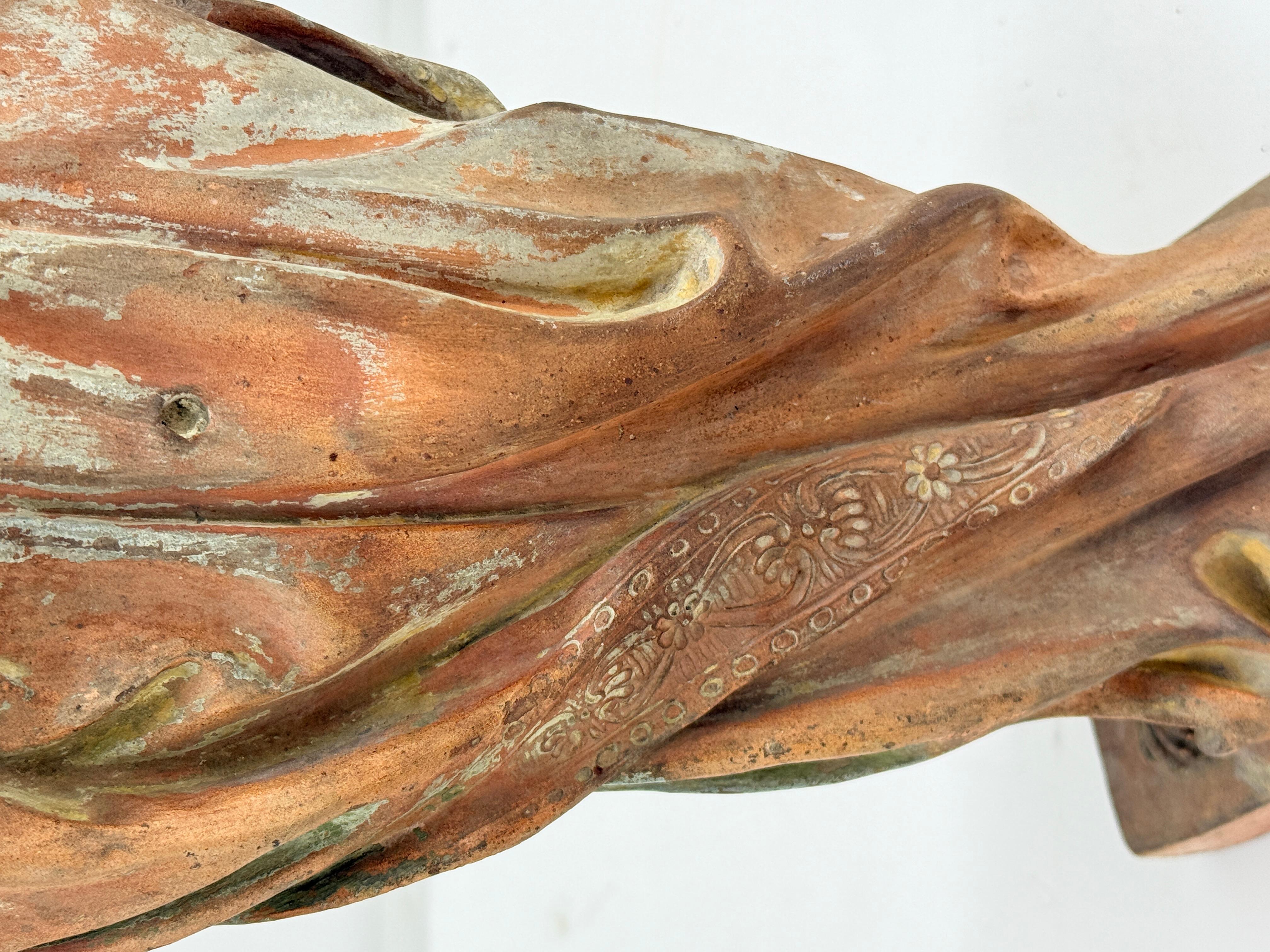 Highly Important Jacques Bergé (Flemish, 1693 - 1756) King David Sculpture 1736 For Sale 7