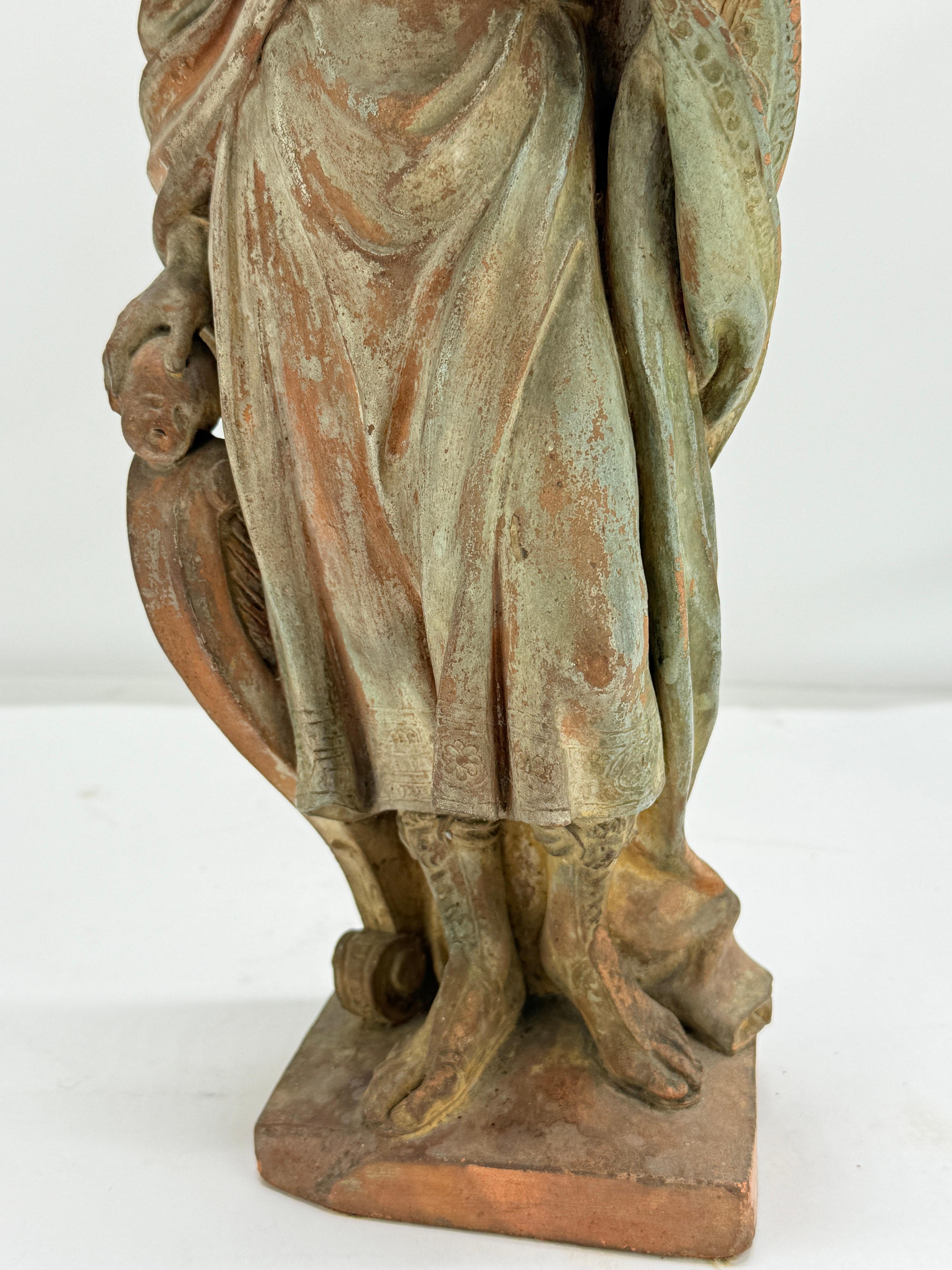 18th Century Highly Important Jacques Bergé (Flemish, 1693 - 1756) King David Sculpture 1736 For Sale