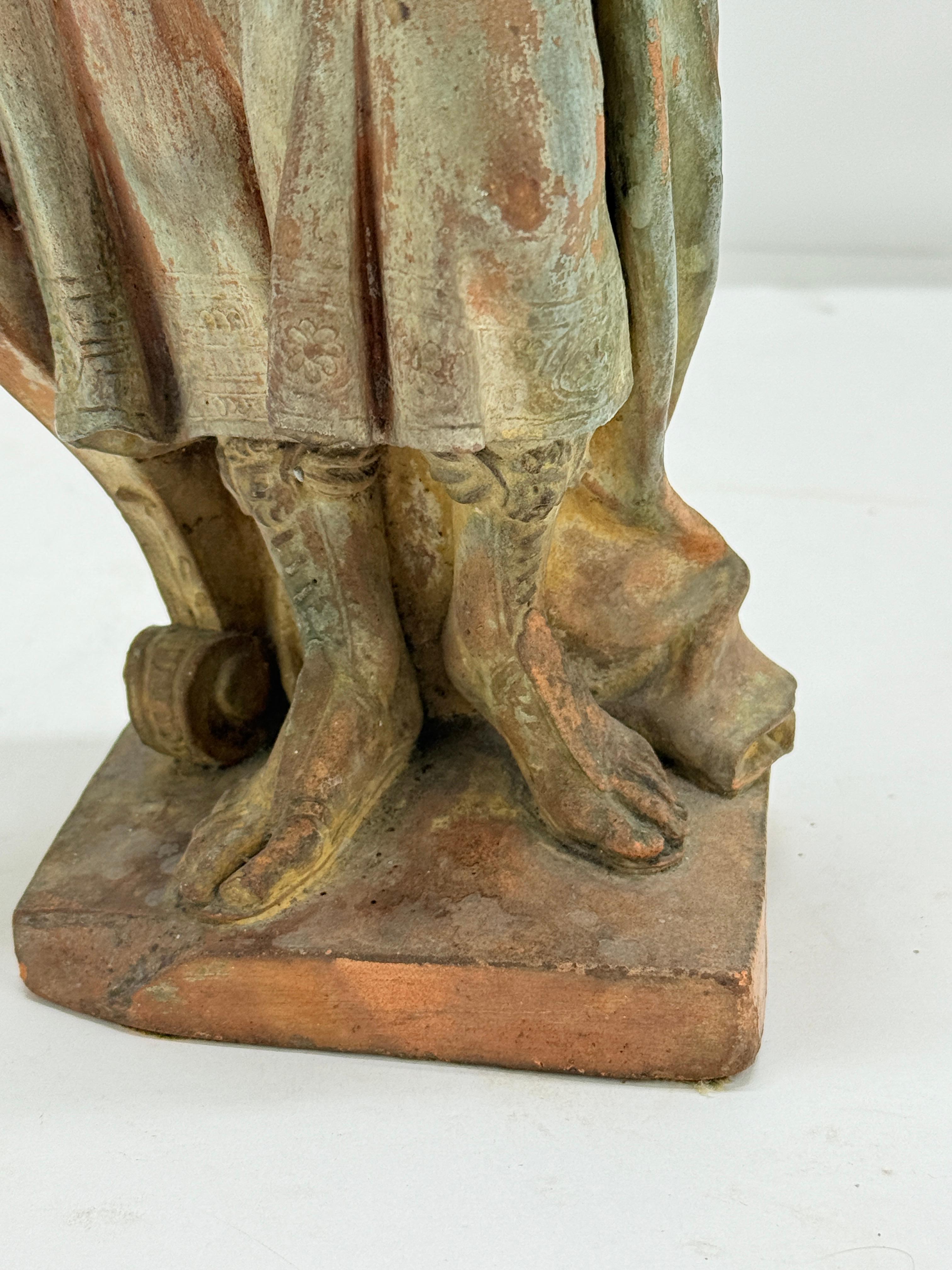 Highly Important Jacques Bergé (Flemish, 1693 - 1756) King David Sculpture 1736 For Sale 1