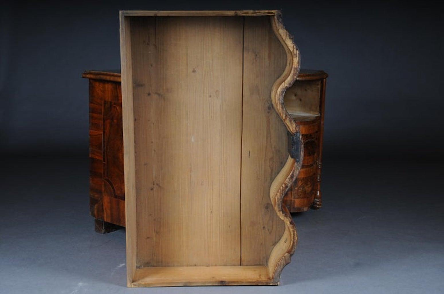 Highly Interesting Inlaid Baroque Commode, circa 1740 For Sale 4