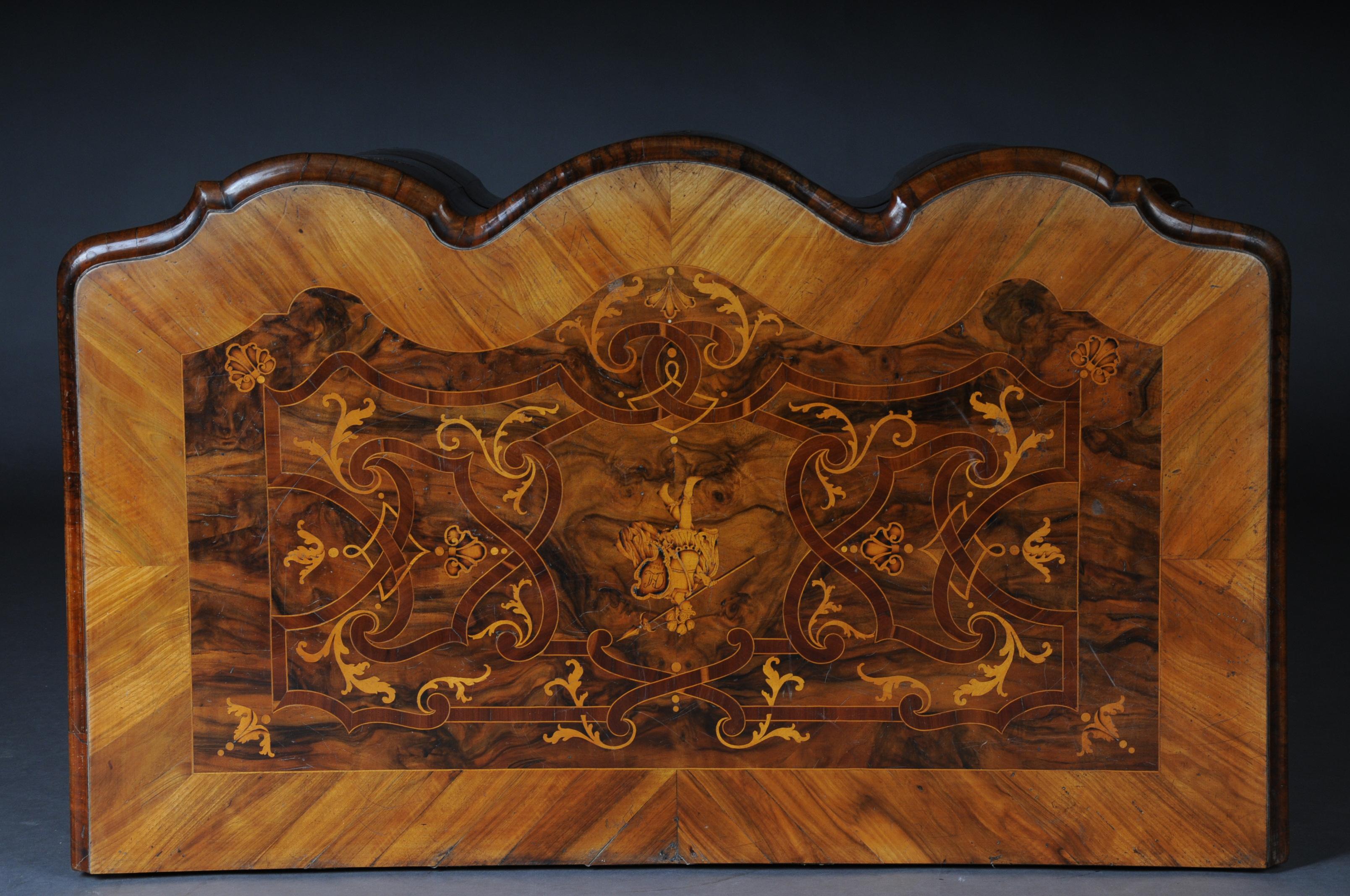 Highly Interesting Inlaid Baroque Commode, circa 1740 For Sale 12