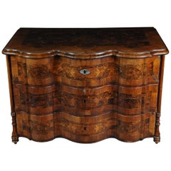 Highly Interesting Inlaid Baroque Commode, circa 1740