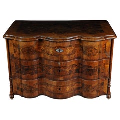 Highly Interesting Inlaid Baroque Commode, circa 1740