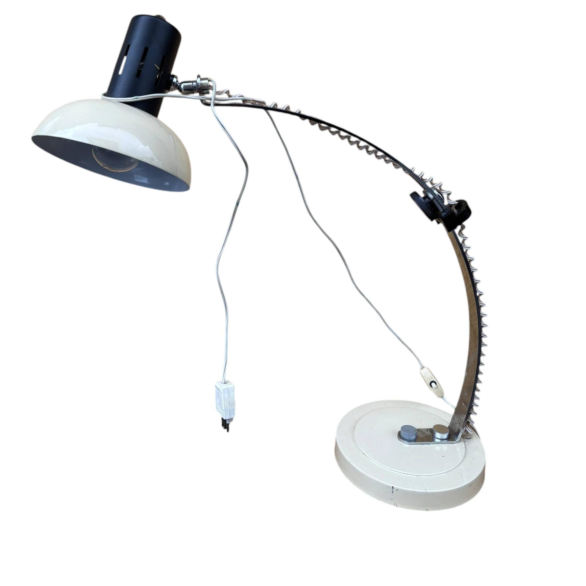 Extremely Rare Italian Space Age Studio Desk Lamp by Harvey Guzzini - 1970
