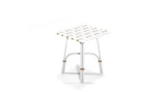Gubuk Outdoor Side Table by Myface - Modern Powder-Coated Aluminum
