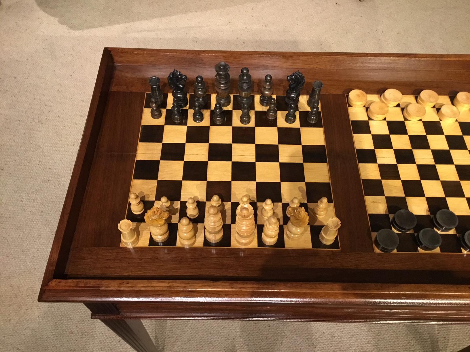 Highly Unusual and Rare Walnut Edwardian Period Metamorphic Roulette 14