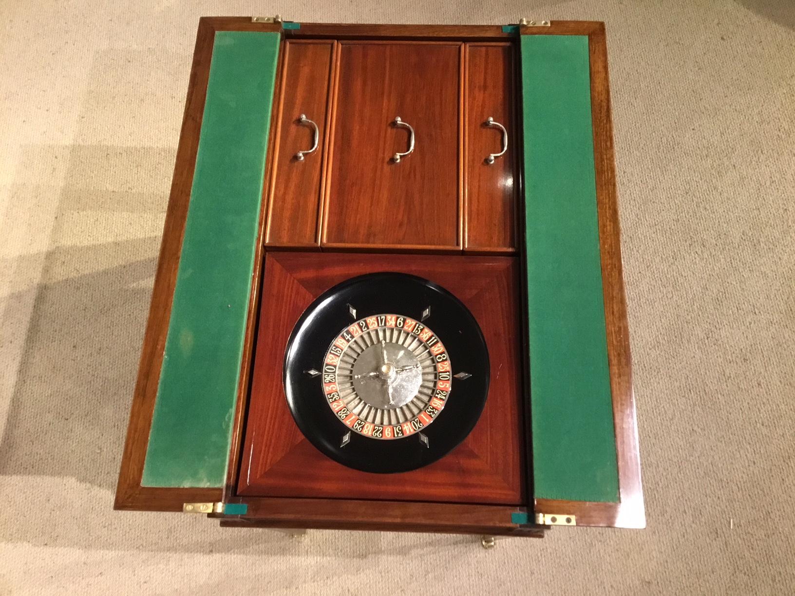 Highly Unusual and Rare Walnut Edwardian Period Metamorphic Roulette 2