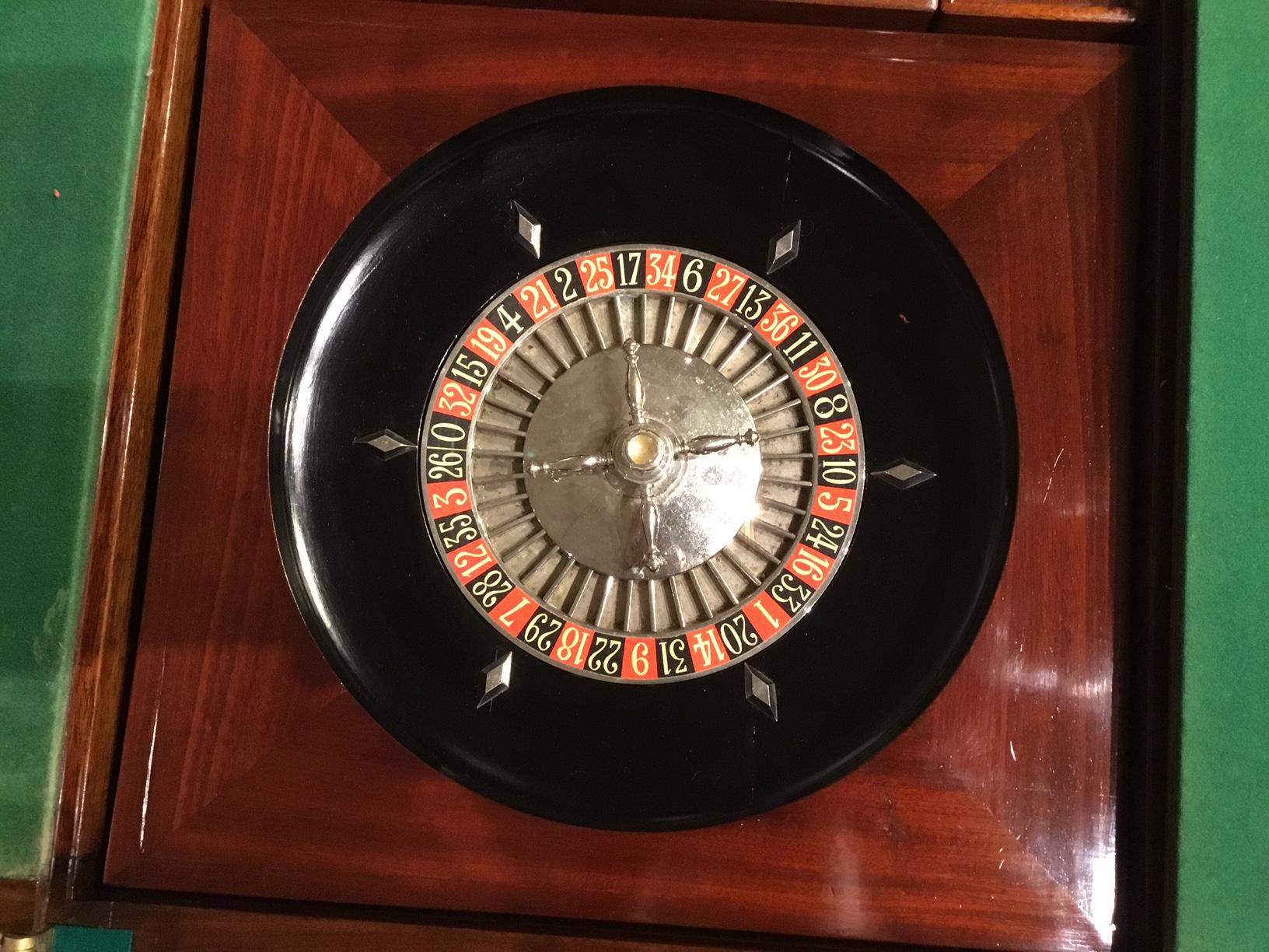 Highly Unusual and Rare Walnut Edwardian Period Metamorphic Roulette 3