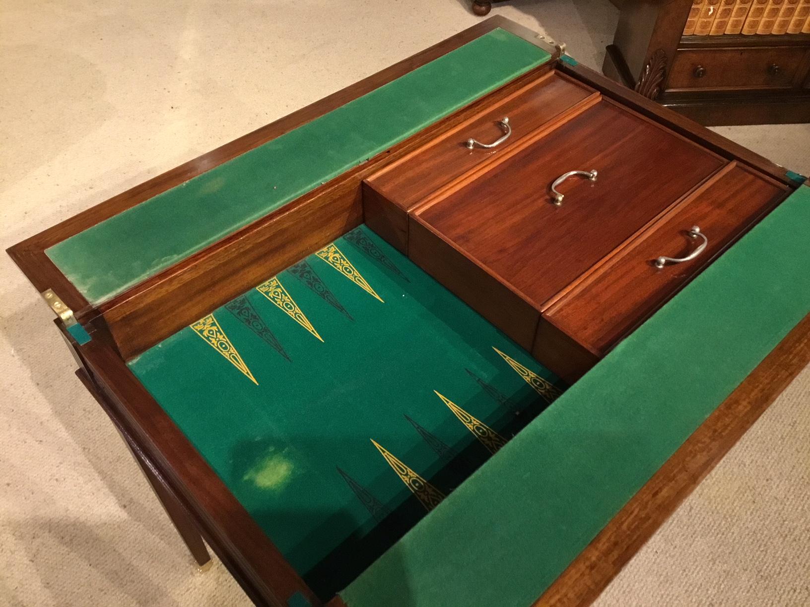 Highly Unusual and Rare Walnut Edwardian Period Metamorphic Roulette 4