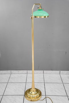 Hight adjustable and sviweling art deco floor lamp vienna around 1920
