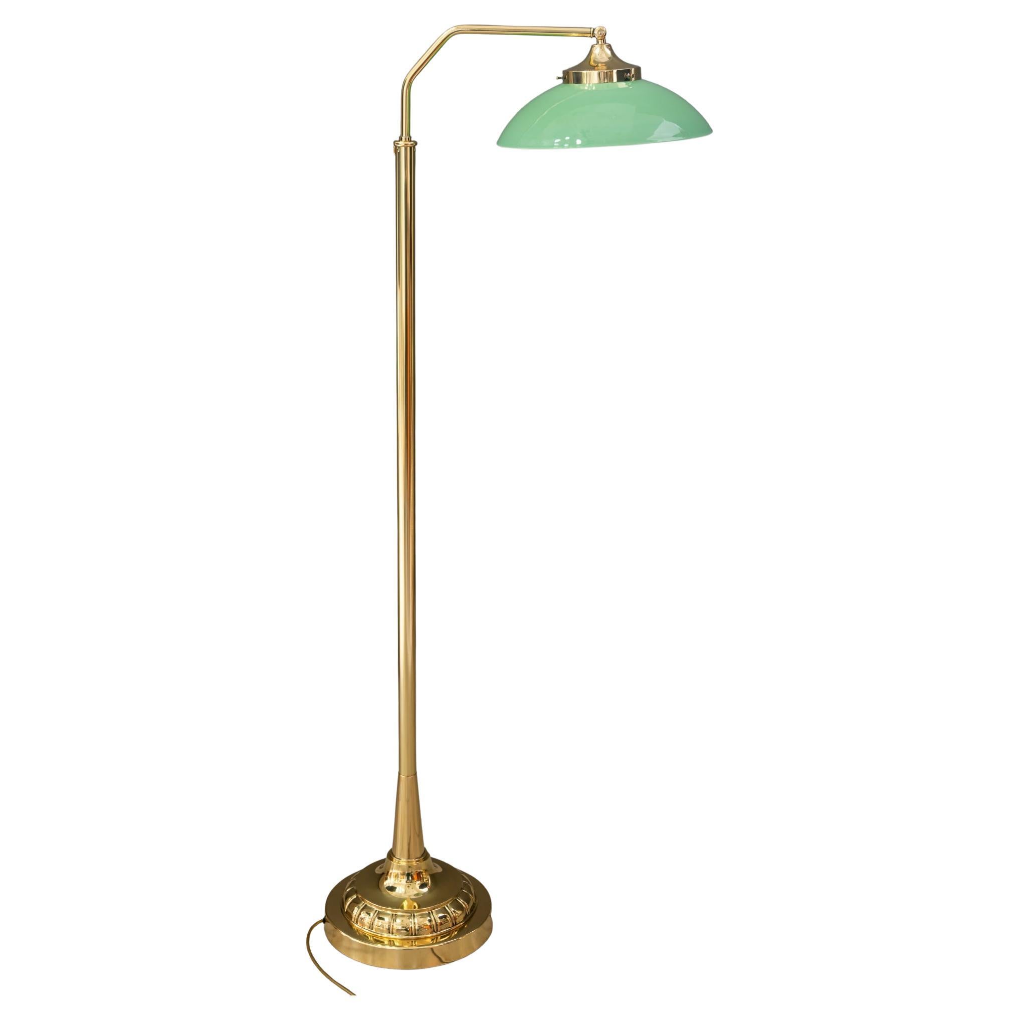 Hight adjustable and sviweling art deco floor lamp vienna around 1920