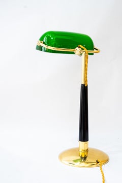 Hight Adjustable Art Deco Banker lamp vienna around 1920s
