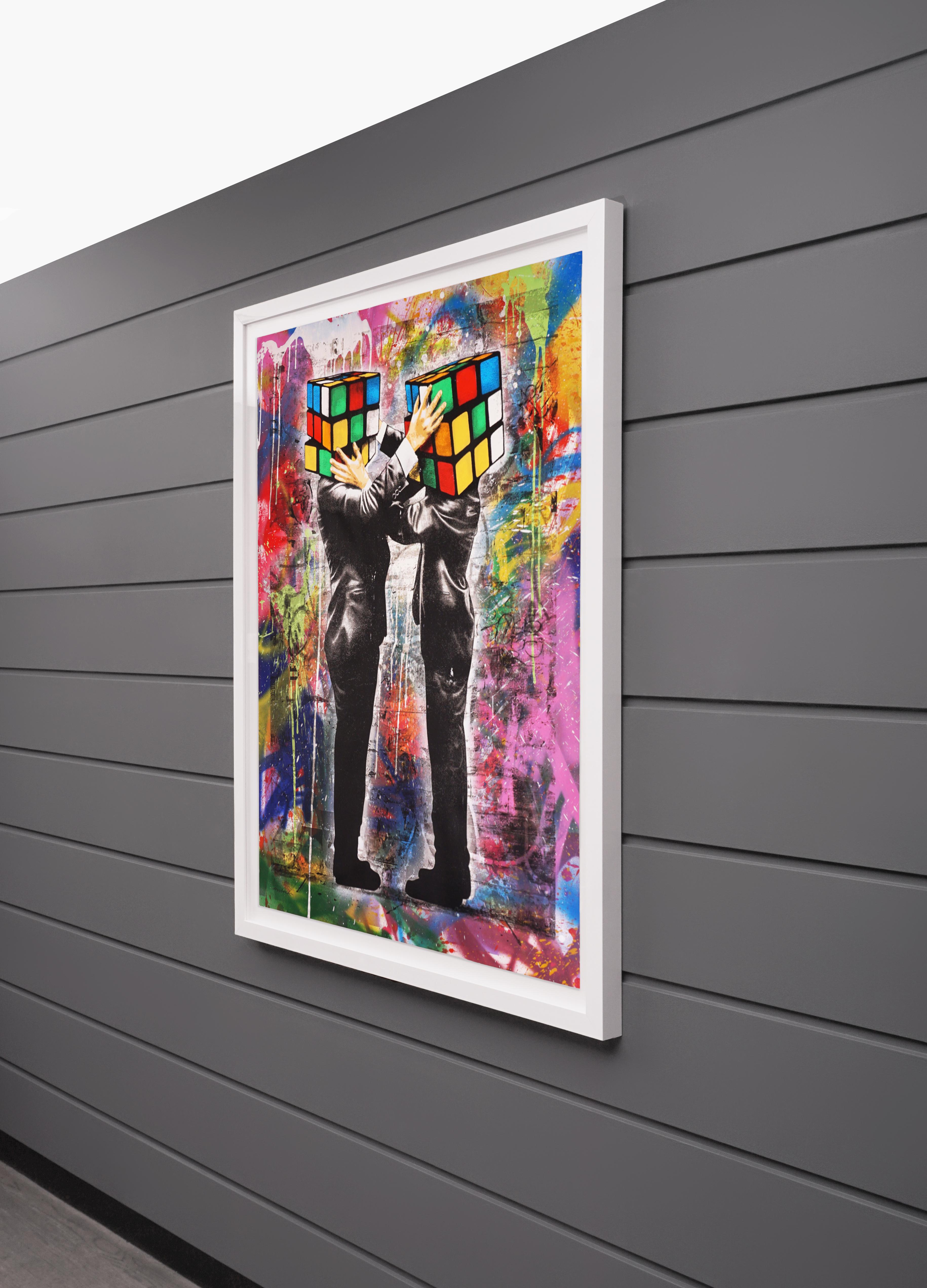 Hijack, 'Puzzled III' Unique Street Pop Art Painting, 2021 2
